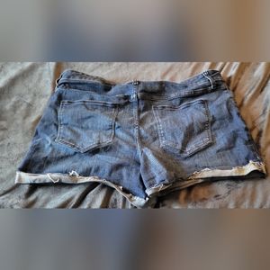 Plus denim shorts